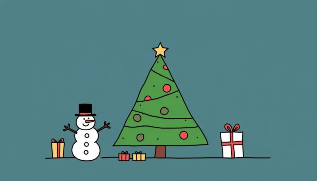 🎄 Easy Christmas Sketches: Beginner-Friendly Holiday Drawings ✏️